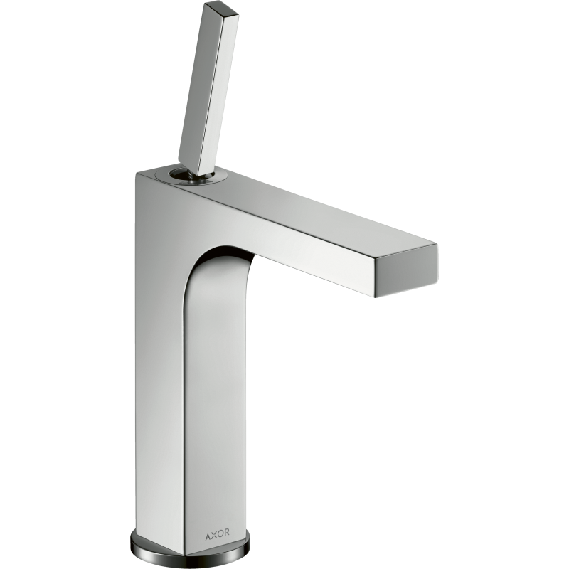 Jednouchwytowa bateria umywalkowa 160 z uchwytem Pin i niezamykanym kompletem odpływowym Chrom Citterio AXOR 39032000