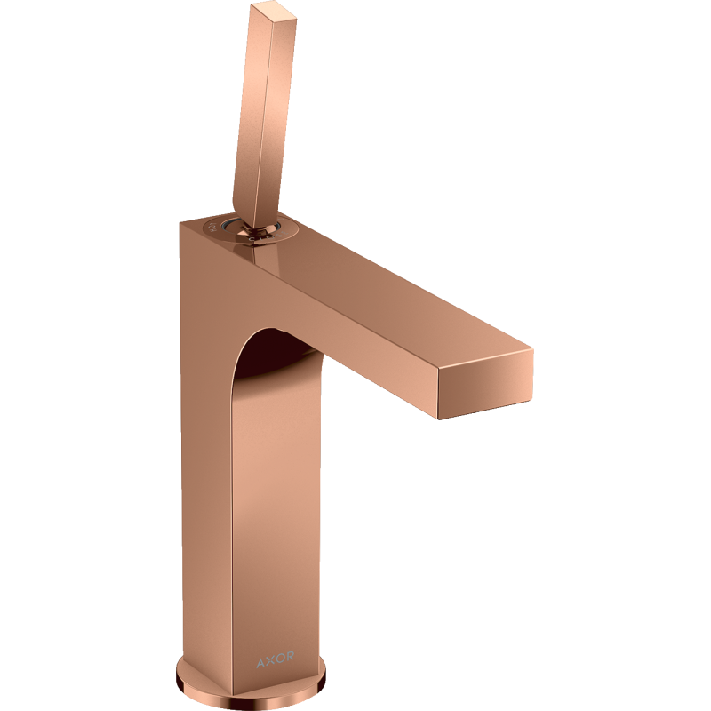 Bateria umywalkowa 160 z uchwytem Pin i niezamykanym kpl odpływowym Czerwony Złoty Polerowany Citterio AXOR 39032300