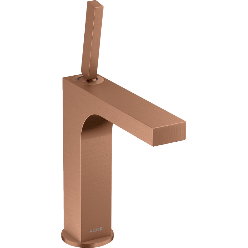 Bateria umywalkowa 160 z uchwytem Pin i niezamykanym kpl odpływowym Czerwony Złoty Szczotkowany Citterio AXOR 39032310