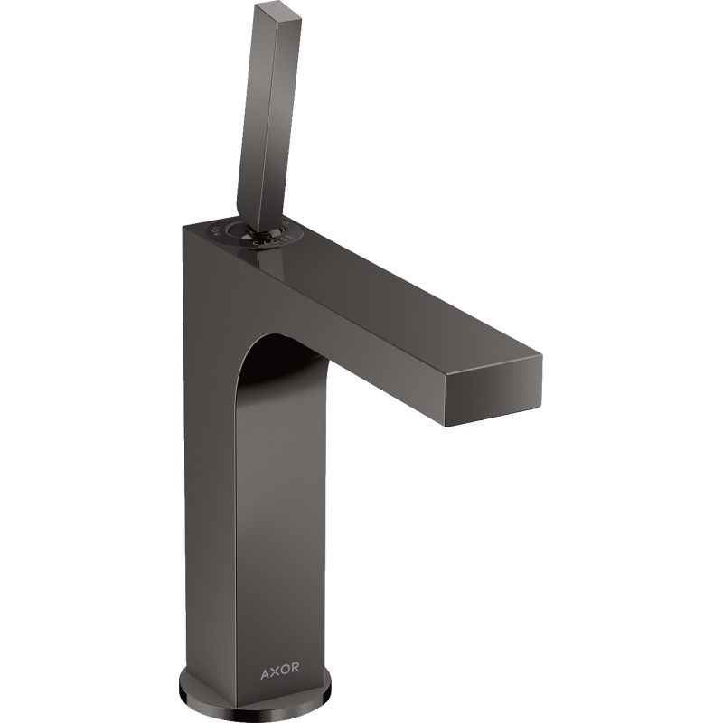 Bateria umywalkowa 160 z uchwytem Pin i niezamykanym kpl odpływowym Czarny Chrom Polerowany Citterio AXOR 39032330