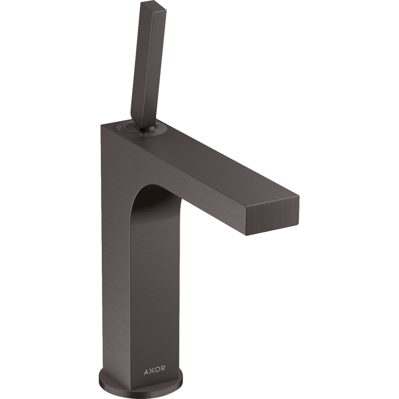 Bateria umywalkowa 160 z uchwytem Pin i niezamykanym kpl odpływowym Czarny Chrom Szczotkowany Citterio AXOR 39032340