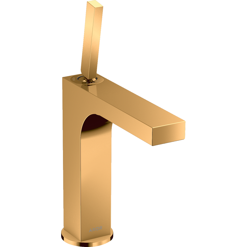 Bateria umywalkowa 160 z uchwytem Pin i niezamykanym kpl odpływowym Złoty Optyczny Polerowany Citterio AXOR 39032990
