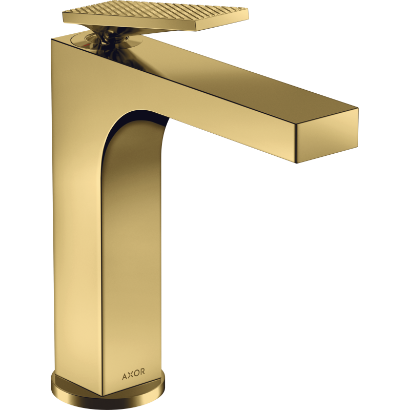 Bateria umywalkowa 160 z kpl odpływowym z cięgłem, cięcie rombowe Złoty Optyczny Polerowany Citterio AXOR 39071990