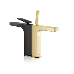 Bateria umywalkowa 160 z niezamykanym kpl odpływowym, cięcie rombowe Czarny Chrom Polerowany Citterio AXOR 39081330