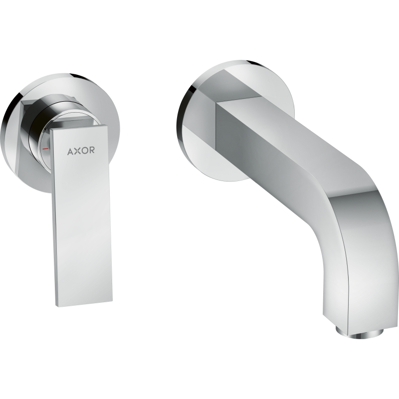 Jednouchwytowa bateria umywalkowa z wylewką 220 mm i rozetami, ścienna, podtynkowa Chrom Citterio AXOR 39121000