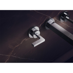 3-otworowa Bateria umyw. z uchwytami jednoramiennymi, rozetami i wlewką 222 mm, ścienna, podtynkowa Chrom Citterio AXOR 39147000