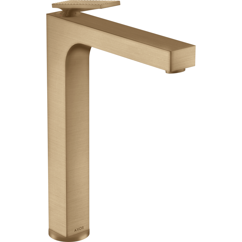 Bateria umyw. 280 do umywalek nablatowych z niezamykanym kpl odpływowym, cięcie rombowe Brąz Szczotkowany Citterio AXOR 39151140