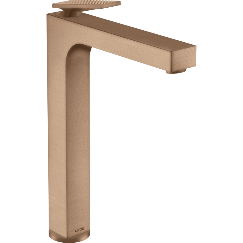 Bateria umyw. 280 do umyw nablat z niezamykanym kpl odpływowym, cięcie rombowe Czerwony Złoty brushed Citterio AXOR 39151310