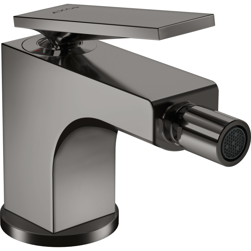 Jednouchwytowa bateria bidetowa z kompletem odpływowym z cięgłem Czarny Chrom Polerowany Citterio AXOR 39214330