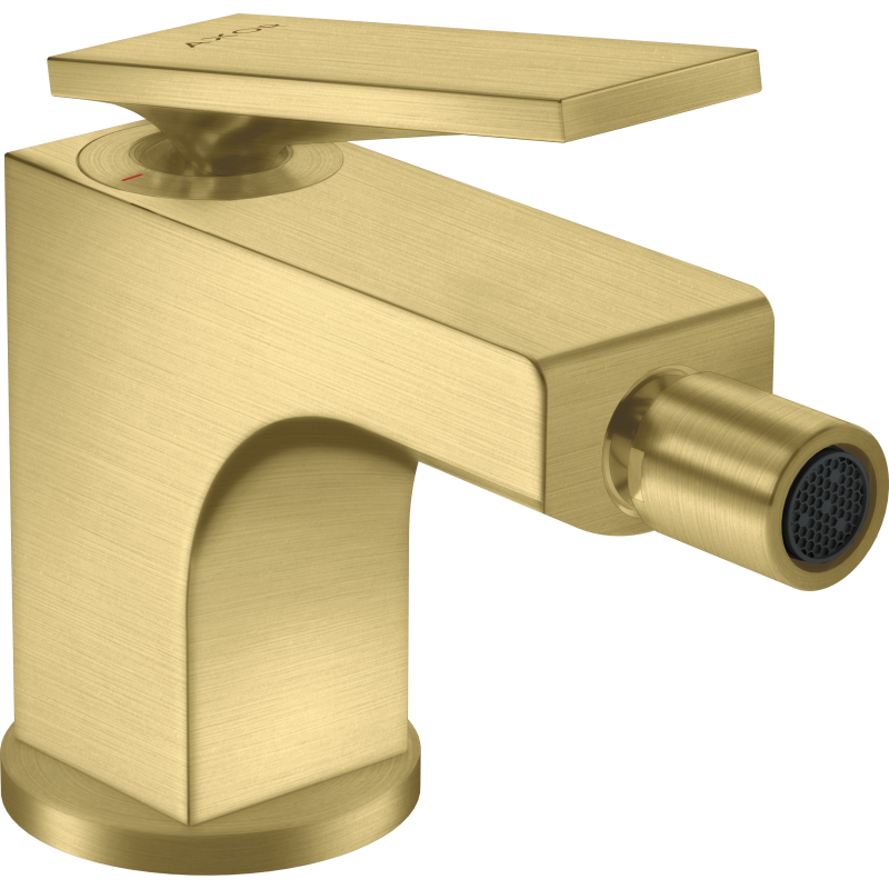 Jednouchwytowa bateria bidetowa z kompletem odpływowym z cięgłem Mosiądz Szczotkowany Citterio AXOR 39214950