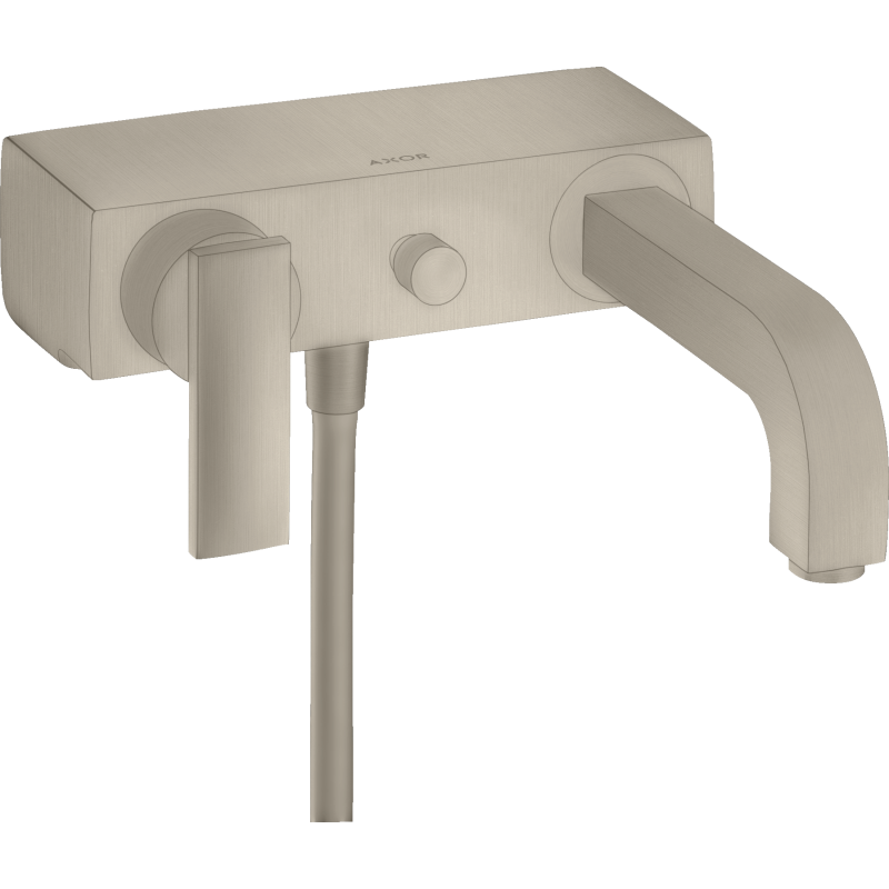 Jednouchwytowa bateria wannowa, natynkowa Nikiel Szczotkowany Citterio AXOR 39400820