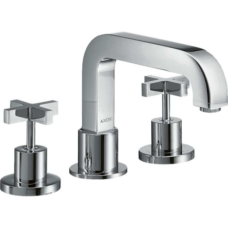 3-otworowa bateria na brzeg wanny z uchwytami krzyżowymi Chrom Citterio AXOR 39436000