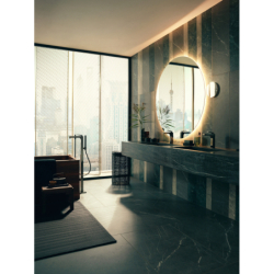 Jednouchwytowa bateria wannowa, wolnostojąca Czarny Chrom Polerowany Citterio AXOR 39440330