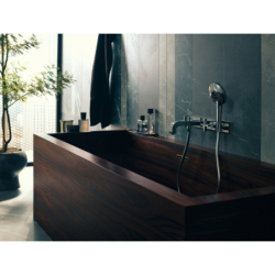 3-otworowa bateria wannowaz uchwytami krzyżowymi i płytką, ścienna, podtynkowa Chrom Citterio AXOR 39441000