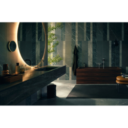 3-otworowa bateria wannowaz uchwytami krzyżowymi i płytką, ścienna, podtynkowa Chrom Citterio AXOR 39441000