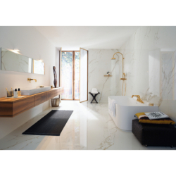 4-otworowa bateria na brzeg wanny z uchwytami jednoramiennymi Złoty Optyczny Polerowany Citterio AXOR 39446990