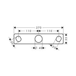 Szablon montażowy Citterio AXOR 39449000