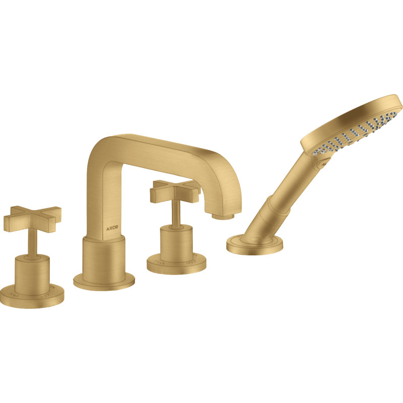 4-otworowa bateria wannowa Złoty Optyczny Szczotkowany Citterio AXOR 39453250