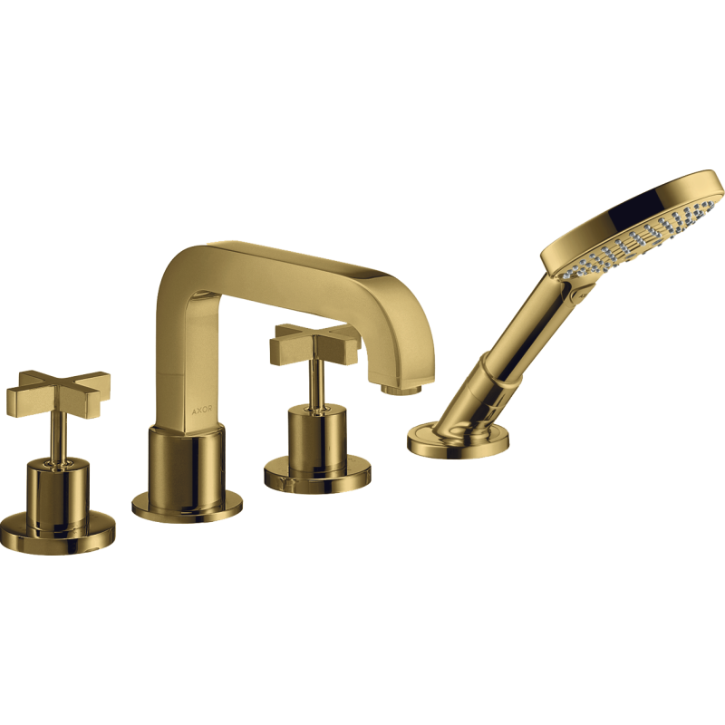 4-otworowa bateria wannowa Złoty Optyczny Polerowany Citterio AXOR 39453990