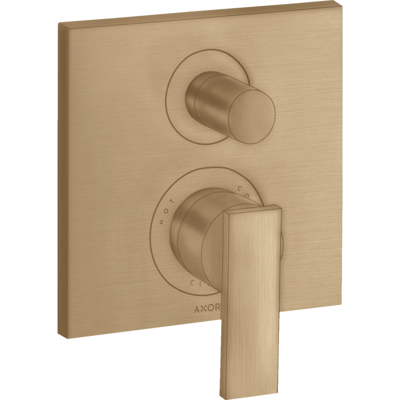 Jednouchwytowa bateria wannowa, podtynkowa Brąz Szczotkowany Citterio AXOR 39455140