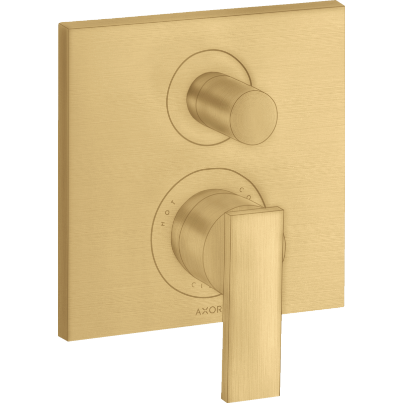 Jednouchwytowa bateria wannowa, podtynkowa Złoty Optyczny Szczotkowany Citterio AXOR 39455250