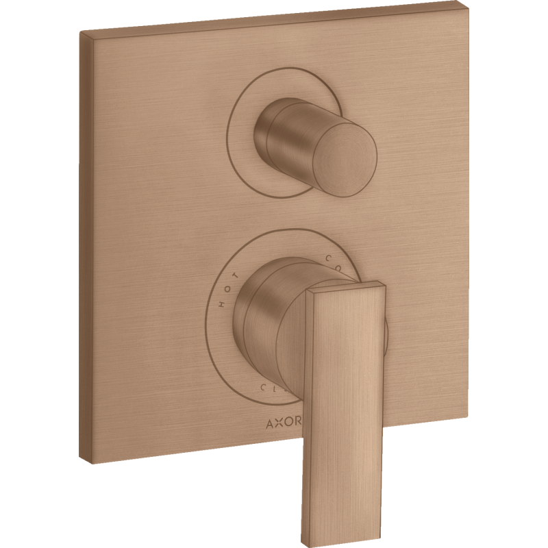 Jednouchwytowa bateria wannowa, podtynkowa Czerwony Złoty Szczotkowany Citterio AXOR 39455310