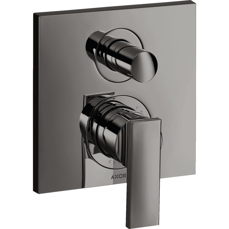 Jednouchwytowa bateria wannowa, podtynkowa Czarny Chrom Polerowany Citterio AXOR 39455330