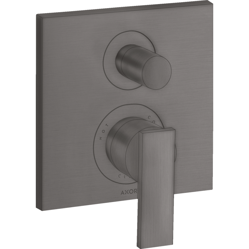 Jednouchwytowa bateria wannowa, podtynkowa Czarny Chrom Szczotkowany Citterio AXOR 39457340