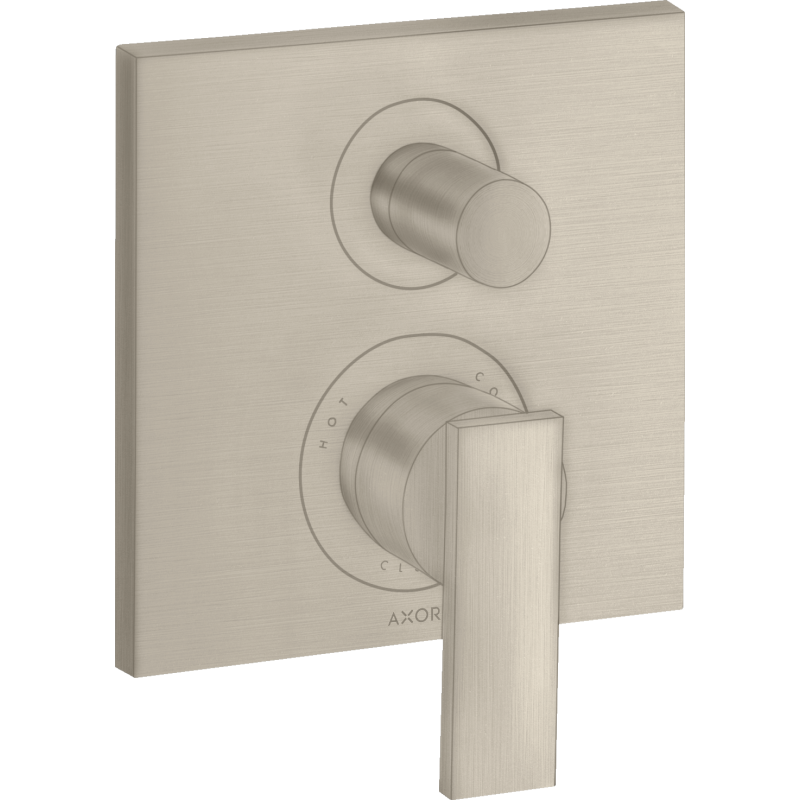 Jednouchwytowa bateria wannowa, podtynkowa Nikiel Szczotkowany Citterio AXOR 39457820