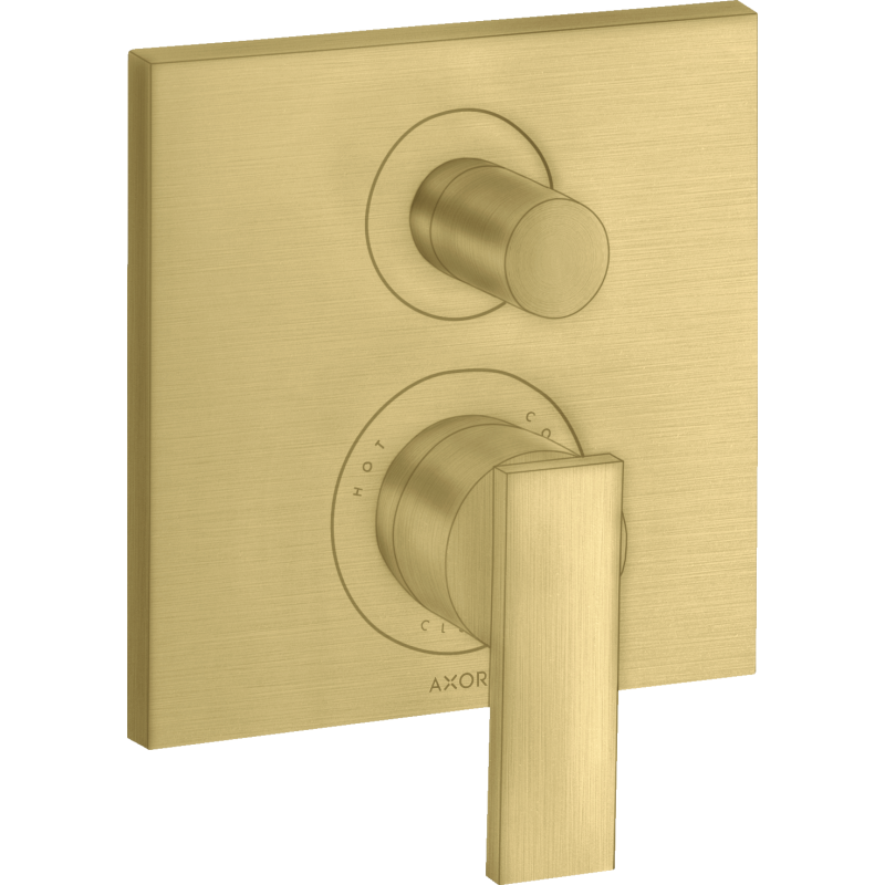 Jednouchwytowa bateria wannowa, podtynkowa Mosiądz Szczotkowany Citterio AXOR 39457950