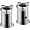 2-otworowa bateria termostatyczna na brzeg wanny z uchwytami krzyżowymi Chrom Citterio AXOR 39480000