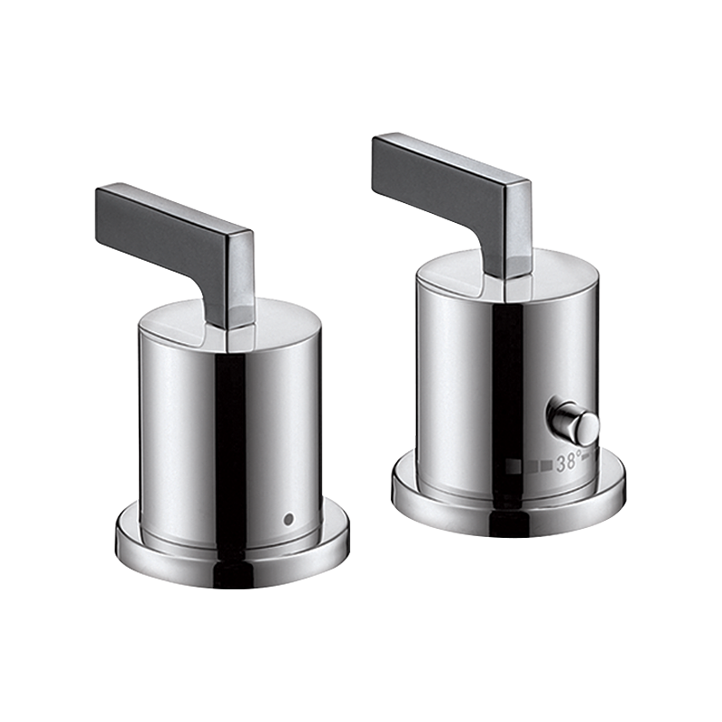 2-otworowa bateria termostatyczna na brzeg wanny z uchwytami jednoramiennymi Chrom Citterio AXOR 39482000