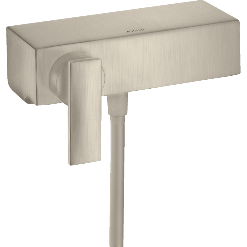 Jednouchwytowa bateria prysznicowa, natynkowa Nikiel Szczotkowany Citterio AXOR 39600820