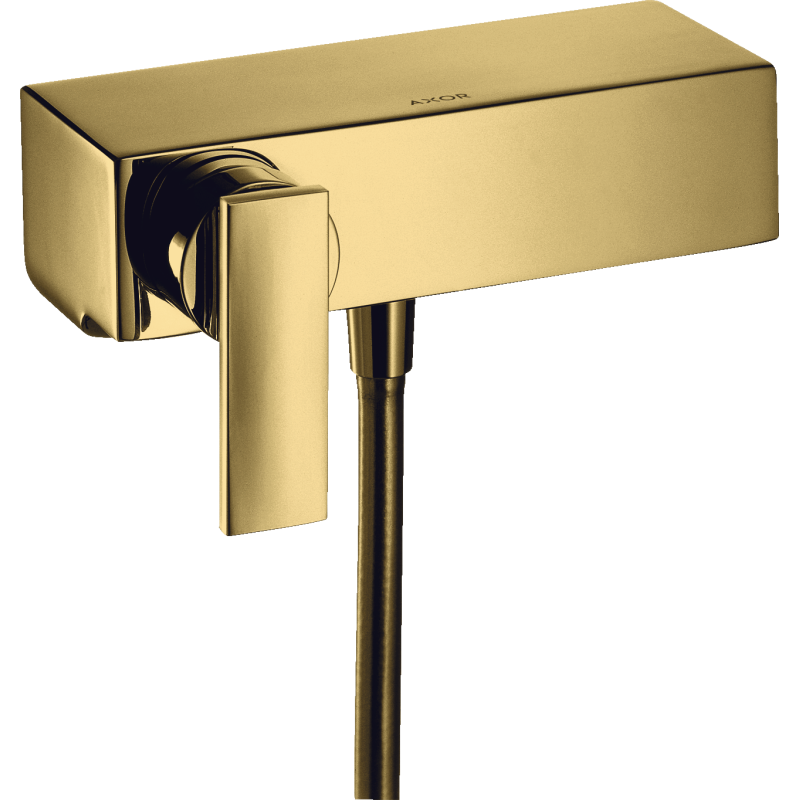 Jednouchwytowa bateria prysznicowa, natynkowa Złoty Optyczny Polerowany Citterio AXOR 39600990