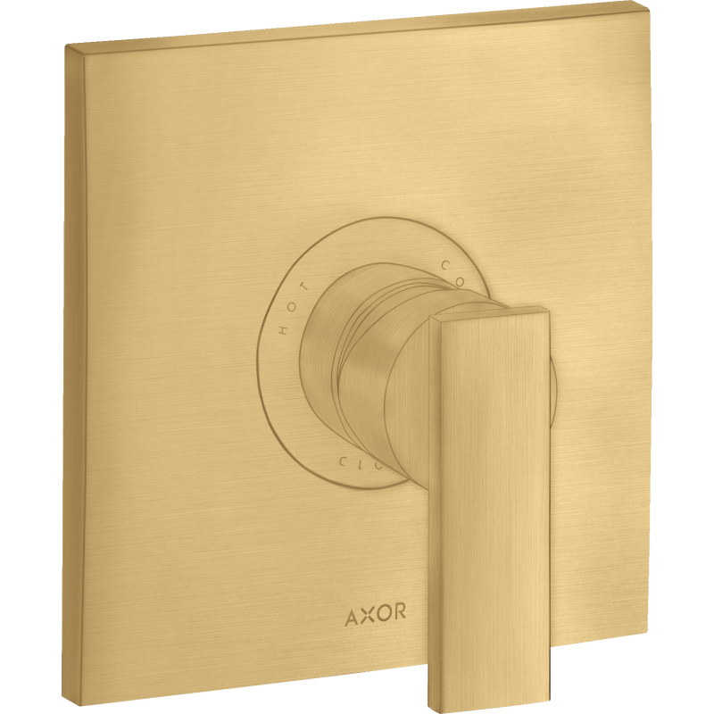 Jednouchwytowa bateria prysznicowa, podtynkowa Złoty Optyczny Szczotkowany Citterio AXOR 39655250