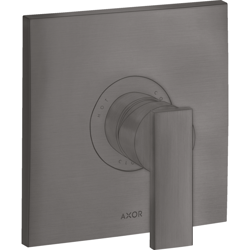 Jednouchwytowa bateria prysznicowa, podtynkowa Czarny Chrom Szczotkowany Citterio AXOR 39655340