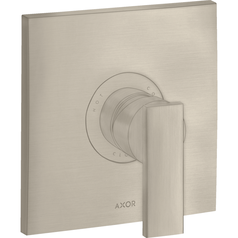 Jednouchwytowa bateria prysznicowa, podtynkowa Nikiel Szczotkowany Citterio AXOR 39655820