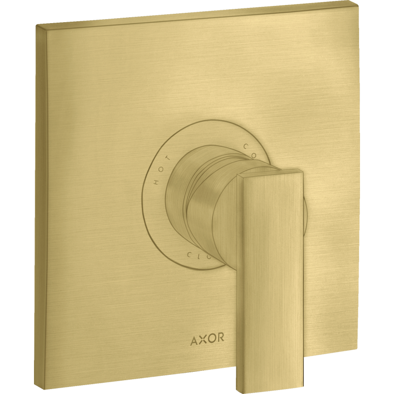 Jednouchwytowa bateria prysznicowa, podtynkowa Mosiądz Szczotkowany Citterio AXOR 39655950