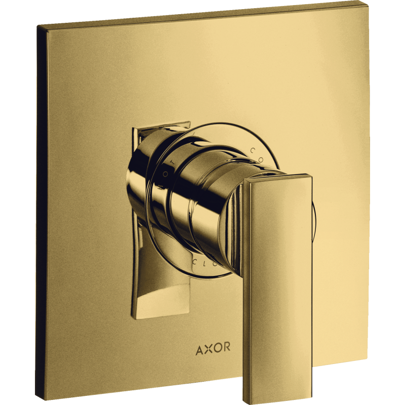Jednouchwytowa bateria prysznicowa, podtynkowa Złoty Optyczny Polerowany Citterio AXOR 39655990