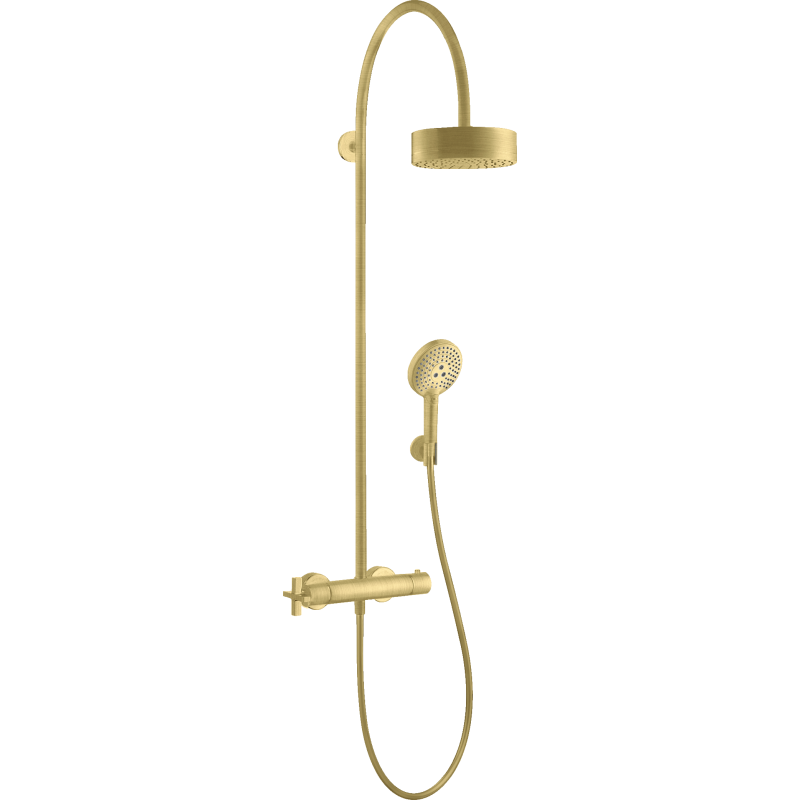 Komplet prysznicowy 180 1jet z termostatem Mosiądz Szczotkowany Citterio AXOR 39670950