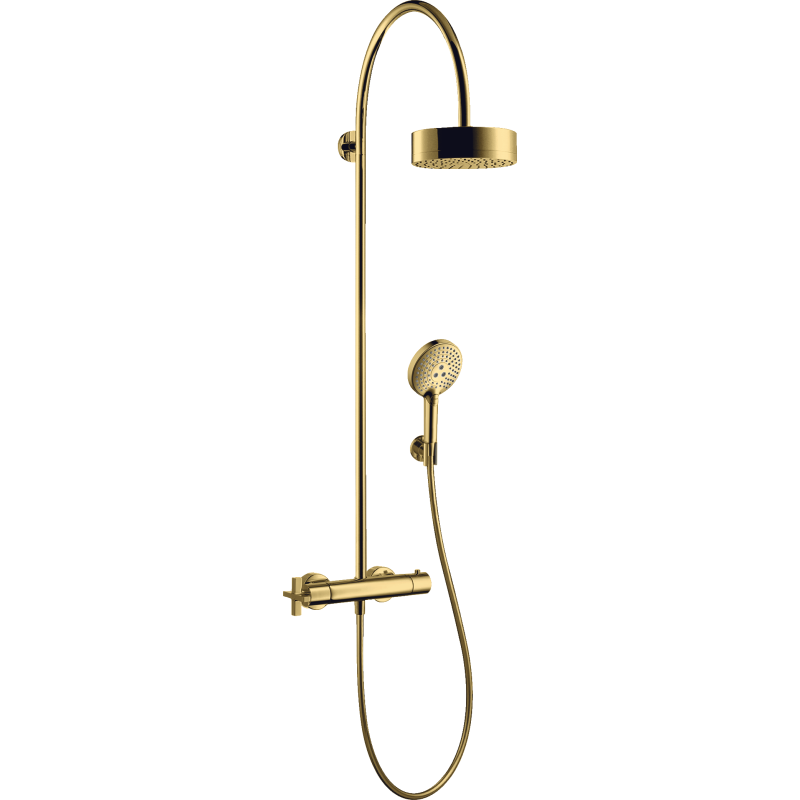 Komplet prysznicowy 180 1jet z termostatem Złoty Optyczny Polerowany Citterio AXOR 39670990