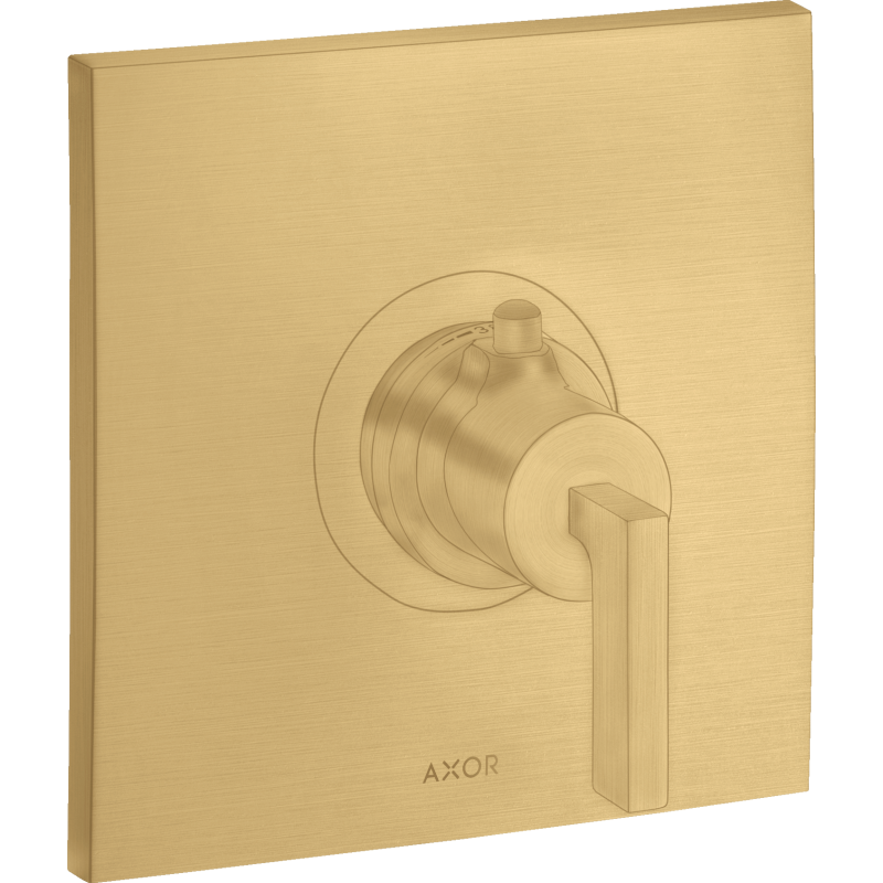 Bateria termostatyczna HighFlow z uchwytem jednoramiennym, podtynkowa Złoty Optyczny Szczotkowany Citterio AXOR 39711250