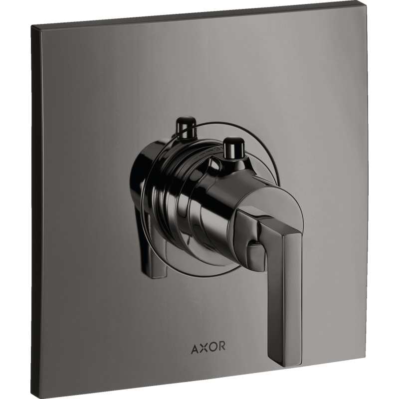 Bateria termostatyczna HighFlow z uchwytem jednoramiennym, podtynkowa Czarny Chrom Polerowany Citterio AXOR 39711330