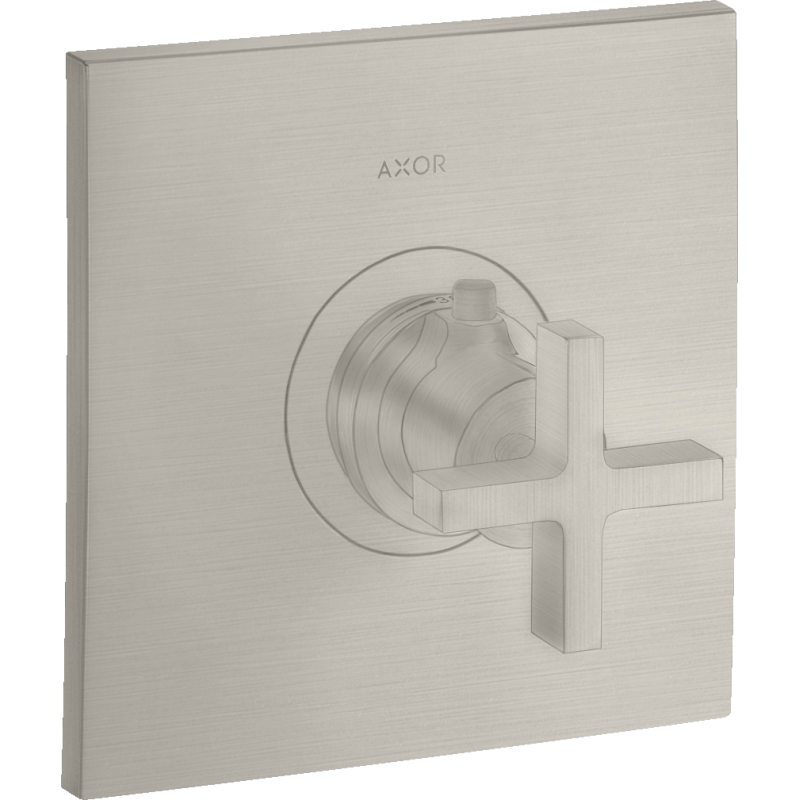 Bateria termostatyczna HighFlow z uchwytem krzyżowym, podtynkowa Stal Szlachetna Optyczna Citterio AXOR 39716800