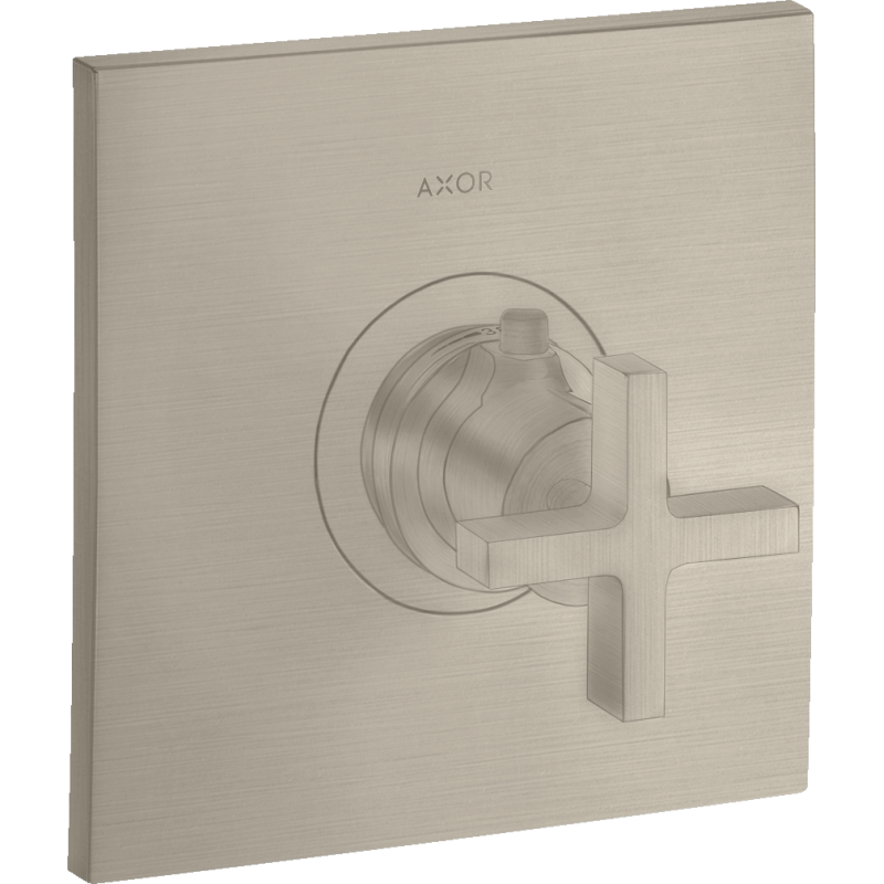 Bateria termostatyczna HighFlow z uchwytem krzyżowym, podtynkowa Nikiel Szczotkowany Citterio AXOR 39716820