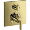 Bateria termo. z uchwytem jednoramiennym i zawór odcin./przeł. 2 odb., podtynk. Złoty poler Citterio AXOR 39720990