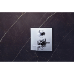 Bateria termo. z uchwytem krzyżowym, do 2 odbiorników, podtynkowa Chrom Citterio AXOR 39725000