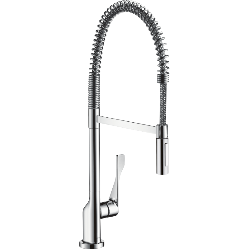 Jednouchwytowa bateria kuchenna 230 Semi-Pro Czarny Chrom Polerowany Citterio AXOR 39840330