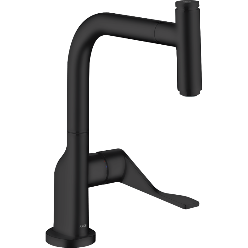 Jednouchwytowa bateria kuchenna Select 230 z wyciąganą wylewką Czarny Matowy Citterio AXOR 39861670