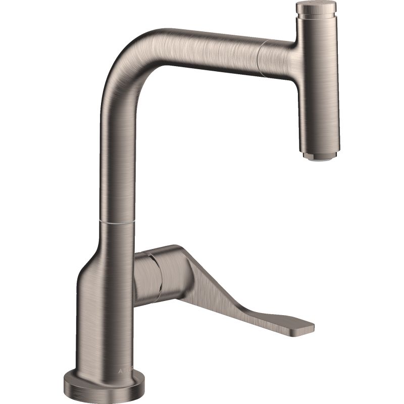 Jednouchwytowa bateria kuchenna 230 z wyciąganą wylewką EcoSmart Stal Szlachetna Finish Citterio AXOR 39864800